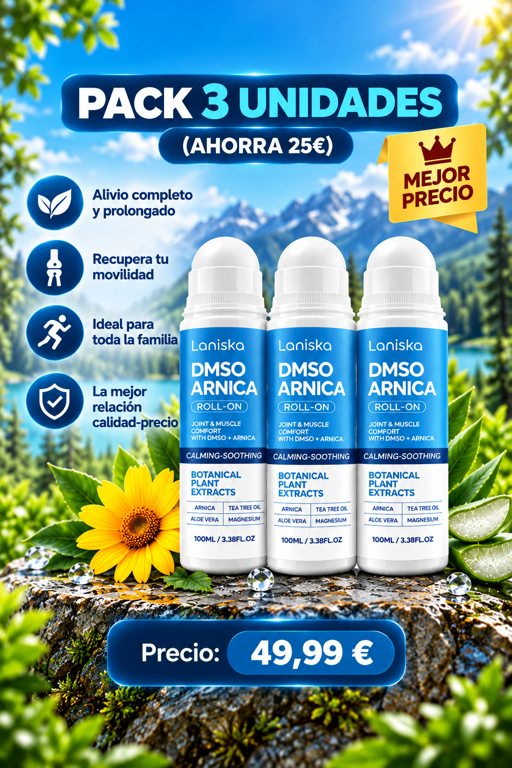 DMSO & Árnica Roll-On